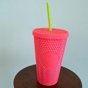 Starbucks Dragonfruit Pink Studded Cold Cup Tumbler - Grande 16oz